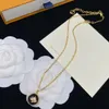 Luxury necklace Designer style shamrock letter pendant for women daughter design boutique jewelry wholesale retail party wedding exquisite gifts 0101