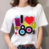 Dames t -shirt 3d t -shirt vrouwelijk 90s 80s patroon print T -stukken oversized oneck t -shirts casual dames harajukua tops 230406