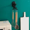 Kitchen Storage Home Sink Shelf Rotating Rack 8 Hooks Bathroom Wall Hook Self Adhesive Pantry Organizer