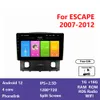 Android 12 Araba Radyo Video Başı Ünitesi 2 Ford Escape için DIN DVD Oynatıcı 2007-2012 DSP WiFi Bluetooth