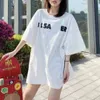 Nieuwe Hoge Kwaliteit Katoen 280g Zomer heren Paar Korte Mouw Top Zoete Losse Slanke T-shirt Designer T-shirt Vrouwen maat S-3XL