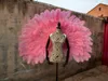 Party Decoration Pink Imitation Ostrich Feather Angel Wing for Wedding Birthday Decor Creative Maternity Photography Props