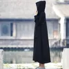 Abbigliamento etnico Eid Donne musulmane Cappotto lungo con cappuccio Cappotto Abito allentato cinese Ramadan Abaya Caftano Caftano Abiti eleganti Partito 2023