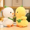 25 cm Creative Petit Jaune Poulet En Peluche Animal En Peluche Mignon Sac À Dos Poussin En Peluche Poupée Garçon Fille D'anniversaire Cadeaux Room Decor LA601