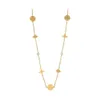 Hot Selling Trend, Fashionable and High-End Feeling, Four Leaf Clover Collarbone Chain, Titanium Steel Necklace, Kvinna