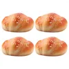Partydekoration 4 Stück Croissant Simuliertes Brot Fake Ornament Knödel Simulation Realistisches Essen Baby