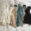 Camisoles Tanks 94% Baumwolle Damen Tanktop Ripp Sport Gymnastik Top Mode Lässig Ärmellos T-Shirt M30284 230407