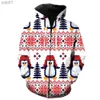 Herren-Kapuzenpullover, Sweatshirts, Weihnachtsstil, Herren-Reißverschluss-Hoodie, Teenager, Unisex, lässig, 3D-gedruckt, übergroß, mit Kapuze, Jacken, Harajuku, coole Streetwear-Mode, L231107