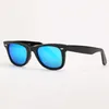 Wayfarer Luxury Square Sunglasses Men Men Acetate Frame with Ray Glass Lenses Sun Glases for Male U73t