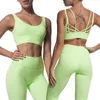 2 Roupas de ioga Conjunto de peças de trabalho Sets Sets Women Gym Fitness Clothing Sport Sport Roush