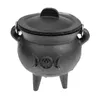 Table Mats Witch's Cauldron Vintage Candy Pot Figurine Offering Ornament Statuette Religion Iron Small Sacrificial Metal