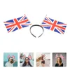 Bandanas Union Jack Headband Holiday Hairband Celebration Hairhoops British Flag Designed Festival Headdress Cloth