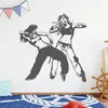 Настенные наклейки танцевать хип-хоп сексуальные пары танцоров танцующие подростки для девочек в комнате дверь декоративные наклейки уникальные подарки для детей w2