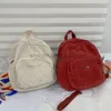 Ryggsäck stil andra väskor corduroy mini ryggsäck färg kvinnor tvärkroppsväska enkla student bokväskor för kontor väska nya plånböcker och väskorstylishhandbagsstore