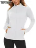 Camiseta para mujer TACVASEN UPF 50Protector solar Camisa de verano Camisa de manga larga para mujer Chaqueta informal con cremallera completa Bolsillo con cremallera Top deportivo de golf 230407