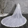 Bridal Veils 1 Layer Wedding Veil Accessoires Lace Cathedral White Custom Custom