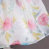 Flickans klänningar Flower Puff Sleeve Dress Child Girls Princess Dress Kids 3 6 8 Years Tutu Ball Gown Chirstmas Kid Kostym Birthday Party Dress 230406