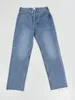 Dames jeans dames casual volledige bijpassende demin broek lente dames gescheurde rechte poot jeans met rits 230407