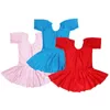 Stage Wear Arrival Short Sleeved Spandex Gymnastics Leotard For Girls Ballet Dance Latin Dress Clothing Kids 3 Colours