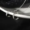 Ear Cuff Moveski 925 Sterling Silver Koreaanse eenvoudige keten Bone Clip Ring Fashion Feest Sieraden Geschenk 230407