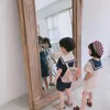 Zestawy odzieży Summer Korean Style Kids Sailor Bawełny bielizny Ubranie Śliczne chłopcy dziewczyn