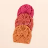 Newborn Ribbed Hat Knitted Baby Knot Turban Hats Bow 0-5T Elastic Indian Cap Winter Cute Warm Toddler Thick Girls Boys Kids