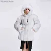 Dames bont faux fur hjqjljls 2021 winter vrouwen faux bont jas met een kap