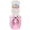 Dispensador de água infantil Toys de mobília de bebê Mini fofos forma fácil uso mini dispensador de água adequado para brinquedos de aniversário infantil (caixa de janela/porco tumulto)