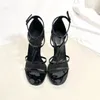 2023 ysls yves saint laurant laurent Sandals High heels Saint Laurent Luxurvs Designer shoes heels Paris Dress Classics Women Вы Heels Black Golden Wedding