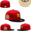 Fit hattstorlekar 7-8 Fit Hat Baseball Football Snapbacks Designer Flat Hat Aktiv justerbar broderi Cotton Caps All Team Logo 153