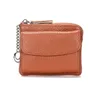 Wallets Women Genuine Leather Lady Mini Zipper Coin Purse Female Small Change Holder Wallet With Key Ring