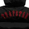 K0ES 2023 NEW MEN'S and WOMENS DOWN JACKETS TRAPSTAR EXPROSIONS Tide Brand Hot American Trend Black Red Label Cotton Hickened Detachable Hat Cotton JacketSportswe