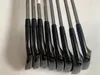 Club Heads Brand 8 pezzi nero T200 ferro T200 ferro da golf set mazza da golf 4-9P48 RSSR albero flessibile in acciaio grafite con coperchio 230406