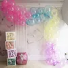 Andere Event Party Supplies 20Pcslot 10inch Crystal Bubble Balloons Bunte transparente Latex Geburtstagsdeko Hochzeit Sommer Helium Globals 230406