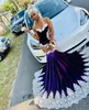 2023 Arabic Aso Ebi Purple Mermaid Prom Dress Lace Velvet Evening Formal Party Second Reception Birthday Engagement Gowns Dresses Robe De Soiree ZJ3429