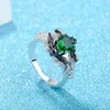 Anneaux De Mariage Bague Noire En Forme De Chauve-Souris Placage Simple Fille Fête Multicolore Alliage Couleur Zircon Personnalité Or Mode Bijoux De Fiançailles