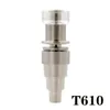Electric Domeless Titanium Nail 10mm 14mm 18mm Joint GR2 with Quartz Dish Glass Hookah Pipes Dab Rigs Wax Oil Tools