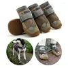 Vêtements pour chiens Chaussures pour animaux de compagnie Chaussures de sport respirantes Filet de pluie en plein air Chiens Grand Petit Chiot Bottes Berger allemand Caniche Labrador