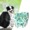 Dog Apparel Diaper Pants Fashionable Elastic Band Design Convenient Cartoon Print Pet Underwear Accessories