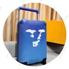 10A Reiskoffer Designer Bagage Mode Instapdoos patroon Unisex Kofferbak Origineel leer Trekstang Universele wiel disseldoos Op maat gemaakte plunjezak