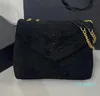 Matt läder messenger väska mocka handväska kuvert stil axel väskor mode brev gyllene kedja klaff crossbody