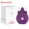 Kraftfull Rose Toy -tunga Slickande kvinnlig vibratornippel G Spot Vagina Clitoris Stimulator Vuxen Masturbation Sexleksaker för kvinnor 231010