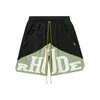 Дизайнерские шорты Rhude Summer Swim Casual Мужские короткие шорты в стиле хип-хоп High Street Sports Пляжные брюки Размер США