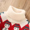 Women's Sweaters IENENS Kids Girl Boy Turtleneck Sweater Winter Tops Coat Autumn Child Warm Loose Knit Pullovers 2-10Y Baby Christmas ClothesL231107