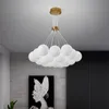 Lampadario con paralume lunare stampato nordico in 3D Luci sospese a LED Decorazioni per la casa Soggiorno Lampadari per mobili camera da letto per bambini