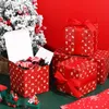 Christmas Decorations Gifts Boxes With Lids 4 X Inches Kraft Candy Ribbons Xmas Treat Goody For Party Favors Supplies Tree Decor Drop Ot3Op