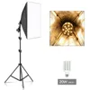 Fotoğrafçılık Softbox Aydınlatma Kitleri 50x70cm Profesyonel Sürekli Işık Sistemi Fotoğraf Stüdyosu Ekipmanları için Yumuşak Kutu