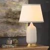 Lampy stołowe American Proste salon sypialnia lampa nocna Ceramiczne biurko studiowanie domu wystawa hala el model dekoracyjny