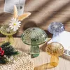 Vasos 1pc Criativo Clear Cogumelo em forma de vaso de vaso de vaso doméstico Tabela decorativa de flor hidropônica Decoração simples