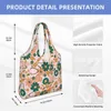 Shopping Bags Colorful Elements Groceries Canvas Shopper Tote Shoulder Bag Large Capacity Portable Nursing Handbags